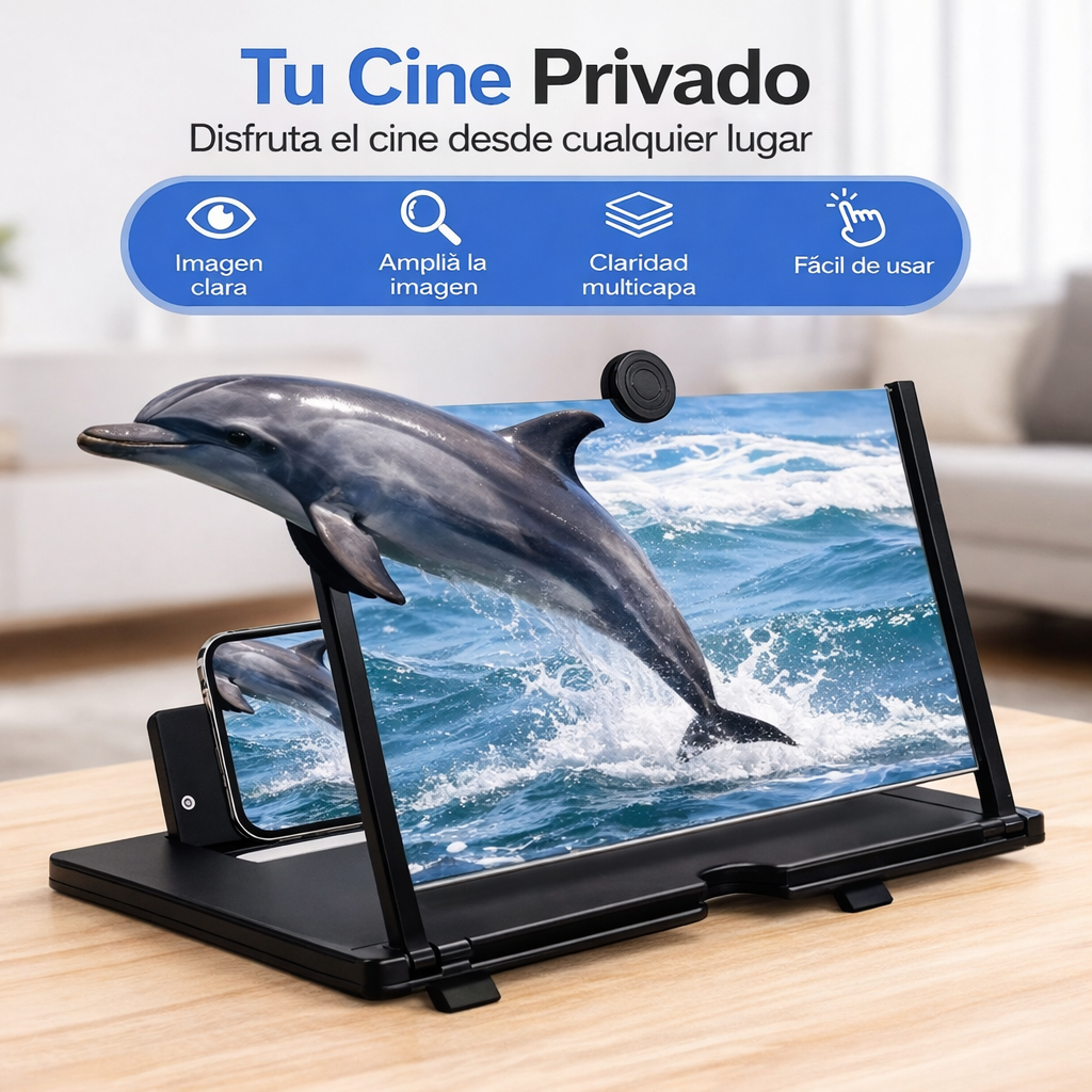 Amplificador de Pantalla para Celular - 12 Pulgadas