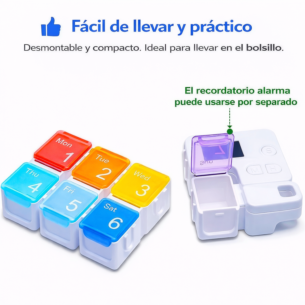 Organizador con alarma