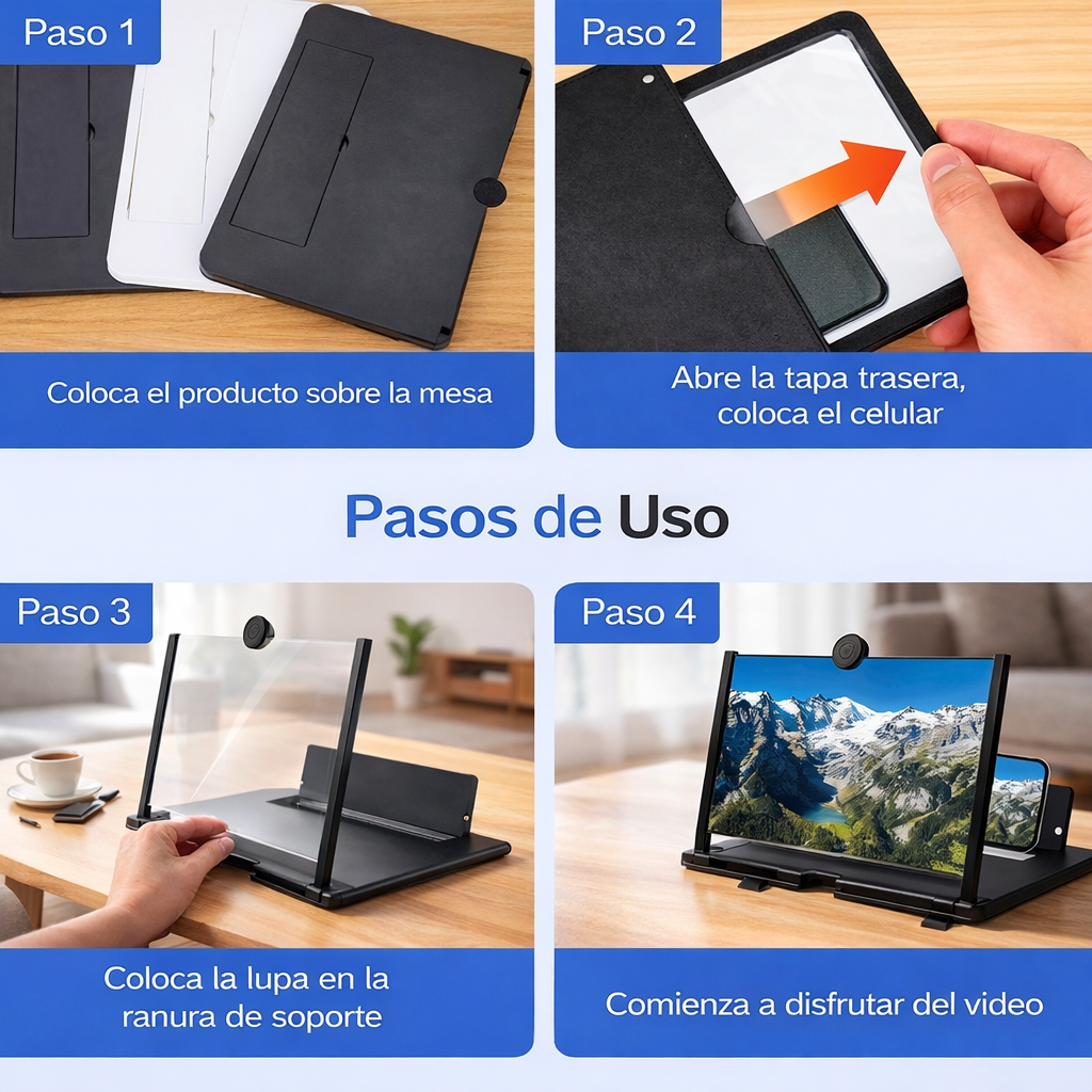 Amplificador de Pantalla para Celular - 12 Pulgadas